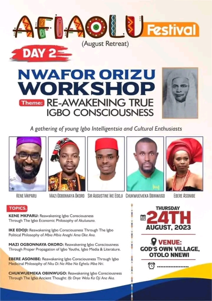 Nwafor Orizu Workshop: An Inspiring Success in Reawakening Igbo Consciousness