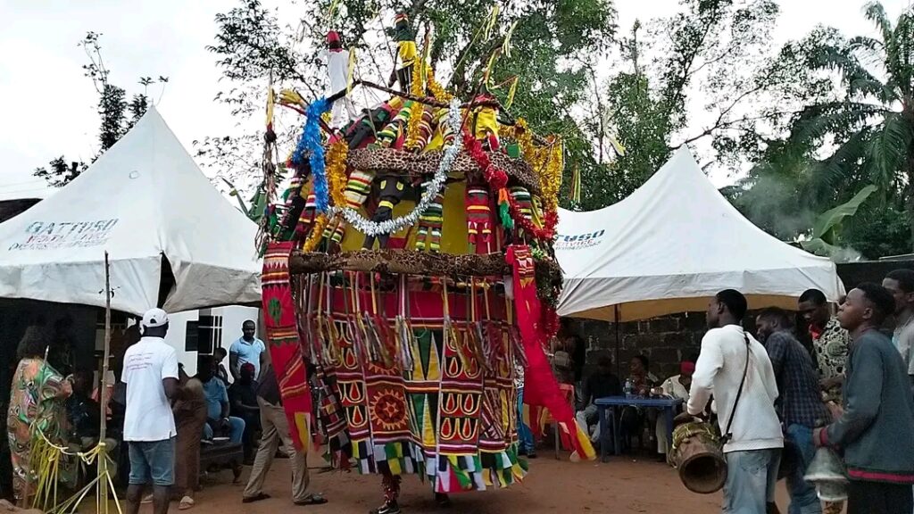The Great Ijele Masquerade at ILO MMỤỌ Okpala Nnewi, 2023