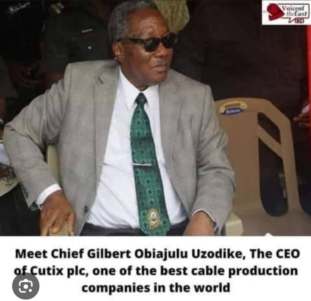 Cutix Explode BIOGRAPHY OF ENGR. OBIAJULU GILBERT UZODIKE (OON), DSc.; CEO OF CUTIX ...